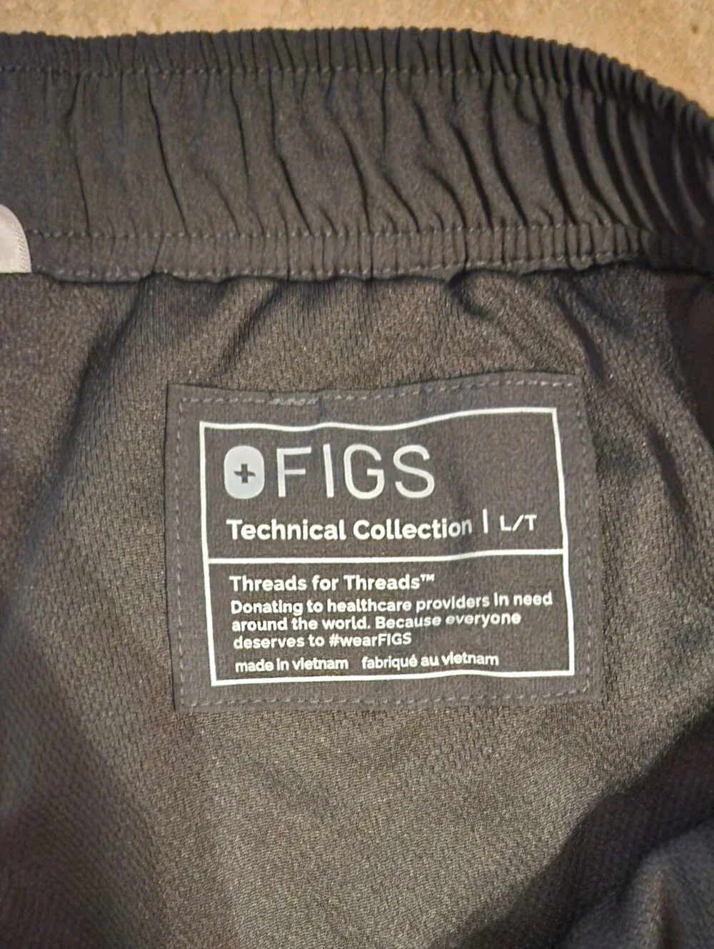 Large TALL Black Figs Lined Scrub Pants - Lot of 4